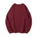Autumn And Winter Solid Color Hoodie Loose Base Men's Fashion Round Neck Inner Top_viptrois.com