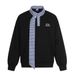 High Street Design Sweatshirt Men's Vibe Trendy Brand Amican Plaid Color Block Stand Collar Lace-up Long Sleeve_viptrois.com