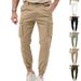 Men's Clothing Men's Casual Sports Trousers Style Daily Cuffed All Match Fashionable Summer Overalls For Formal & Casual_viptrois.com