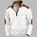 Nordmann Cross-Border New Fashion Printed Men's Zipper Long Sleeve Sports Polo Shirt_viptrois.com