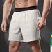 Men's Clothing Quick Drying Sports Pants Outdoor Running Shorts Four Point Pants Fitness Training Pants_viptrois.com