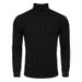 Loom 2021 Autumn Winter Long Sleeve Knitted Top Export Men's High Neck Base Shirt European American T-Shirt Pullover Sweater_viptrois.com