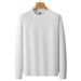2025 Autumn New Men's Warm Plus Size Sweater Knitted Solid Color Long Sleeve Knitwear Base Sweatshirt_viptrois.com
