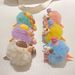 New Arrival Colorful Little Monster Plush Doll Pendant Cute Bow Cartoon Doll Ice Cream Keychain Pendant_viptrois.com