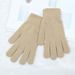 Warm Winter Thickened Fleece Elastic Knitted Five-Finger Gloves For Men And Women_viptrois.com