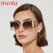High End Semi Circular Metal Frame Fashionable And Versatile Small Face Sunglasses Street Shooting T1301_viptrois.com