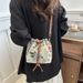 Women's Shoulder Bags Ethnic-style Handbag For Women, Fashionable Retro Hand-carried Bucket Bag, Personalized Casual Pocket For Going Out_viptrois.com