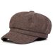 Casual British Style Octagonal Hat Duckbill Beret Men's Trendy Autumn Winter Women's Newsboy Cap_viptrois.com