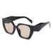 Blue Plus Sunscreen Sunglasses Trendy Personality Full Frame Square Frame Sunscreen Ins Style PC Sunglasses_viptrois.com