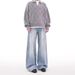 Men's Clothing Cleanfit Casual Washed Jeans For Men And Women Street Style Straight Loose Retro Trousers Wide Leg Pants_viptrois.com
