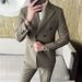 CT Two-Piece Set For Men Performance Formal Wear Host Stage Photo Studio Wedding Double-Breasted Men's Suit_viptrois.com
