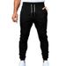 Men’s Slim Fit Sweatpants With Zipper Pockets – Gym & Casual Stretch Joggers (Khaki/Black/Army Green/Navy/Dark Gray, S-XXXL)_viptrois.com
