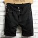 2025 2025 Summer Lightweight Denim Shorts For Men Korean Style Trendy Ripped Slim Fit Casual Fashion Brand Pants_viptrois.com