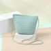 Women's Crossbody Bags Girl Cute Straw Bag Mobile Phone Slung Coin Purse Hand-woven Seashore Shell Bag_viptrois.com