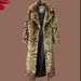 Men's Clothing Women's Leopard Fur Coat Mink Coat Long Fashionable Casual Top European And American Loose Large Size Warm Windbreaker_viptrois.com