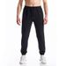Men's Athletic Jogger Pants - Breathable Polyester Workout Trousers With Elastic Cuffs For Running, Gym & Casual Wear (Black, Navy, Dark Gray)_viptrois.com