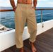 Men's Clothing Trousers Summer Trousers Beach Pants Pocket Flatpack Comfortable Breathable Holiday Day Hawaii_viptrois.com