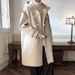 Winter High-end Men's Long Hooded Cow Horn Buttoned Woolen Coat, Loose Woolen Coat, Windbreaker, Fashionable Men's Clothing_viptrois.com