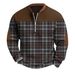 3D Men's Half Zipper Autumn Winter Print Sweatshirt_viptrois.com
