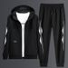 Men's Clothing L 8XL Large Size Sweater Men's Casual Suit Men's Spring and Autumn Youth Sports Suit Loose Hooded Jacket Men's Trousers_viptrois.com