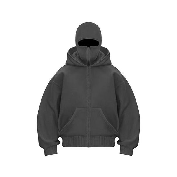 Men's Clothing Ins New Hooded Sweater Short Jacket Men And Women Double Hat Autumn And Winter Couple Large Size_viptrois.com