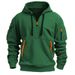 Men's Clothing Sweatshirt Hoodie Zipper Multi Pocket Pullover Men's Sports Casual Jacket_viptrois.com