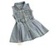 Girls Dress Summer 2025 New Children's Korean Version Sleeveless Vest Princess Dress Western Style Summer Denim Skirt Trend_viptrois.com