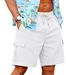 Men's Clothing Men's Summer Casual Workwear Shorts Loose Fit Skin Friendly Outdoor Sports Beach Multi Pocket Style Cotton Linen_viptrois.com