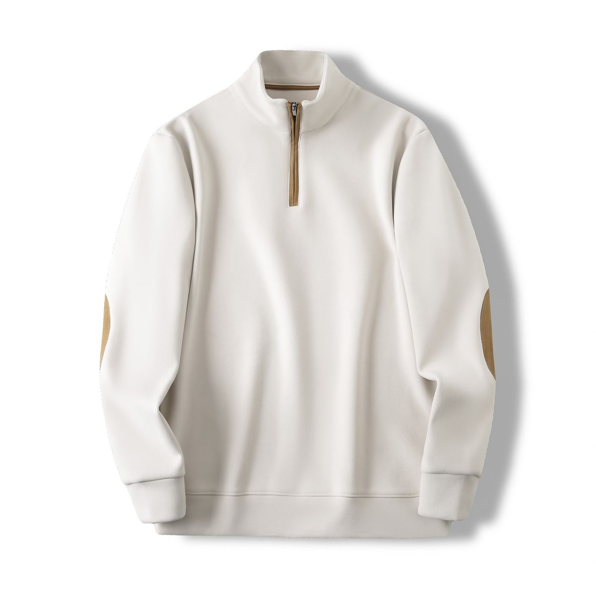 Premium Half-Zip Sweatshirt For Men – Relaxed Fit Long Sleeve Pullover, Minimalist Streetwear Essential_viptrois.com