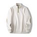 Premium Half-Zip Sweatshirt For Men – Relaxed Fit Long Sleeve Pullover, Minimalist Streetwear Essential_viptrois.com