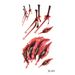 Halloween Stickers Scar Tattoo Stickers holiday colored disposable tattoos_viptrois.com