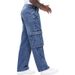 "Men's Stretch Denim Jeans – Relaxed Fit, Multi-Pocket Design (S-XXL, Cotton Blend, Stonewash & Dark Blue)"_viptrois.com