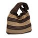 Women's Shoulder Bags A Color-blocking Jacquard Tote Bag, A Simple And Fashionable Knitted Handbag For Women_viptrois.com