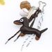 Bag Charm New Cartoon Personality Keychain Bag Pendant Series Dachshund Animal Shape Bag Pendant Decoration Wholesale_viptrois.com