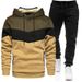 Men's Autumn Winter Hoodie & Sweatpants Set - Lightweight Cotton-Polyester Sportswear For Casual & Streetwear_viptrois.com