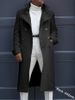 Pulse Cross-Border Foreign Trade New European American Fashion Autumn And Winter British Loose Jacket Mid-Length Trench Coat_viptrois.com