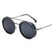 Round Frame Retro Style Trend Punk Sunglasses For Men And Women Retro Simple Round Metal Sunglasses Fashionable Prince_viptrois.com