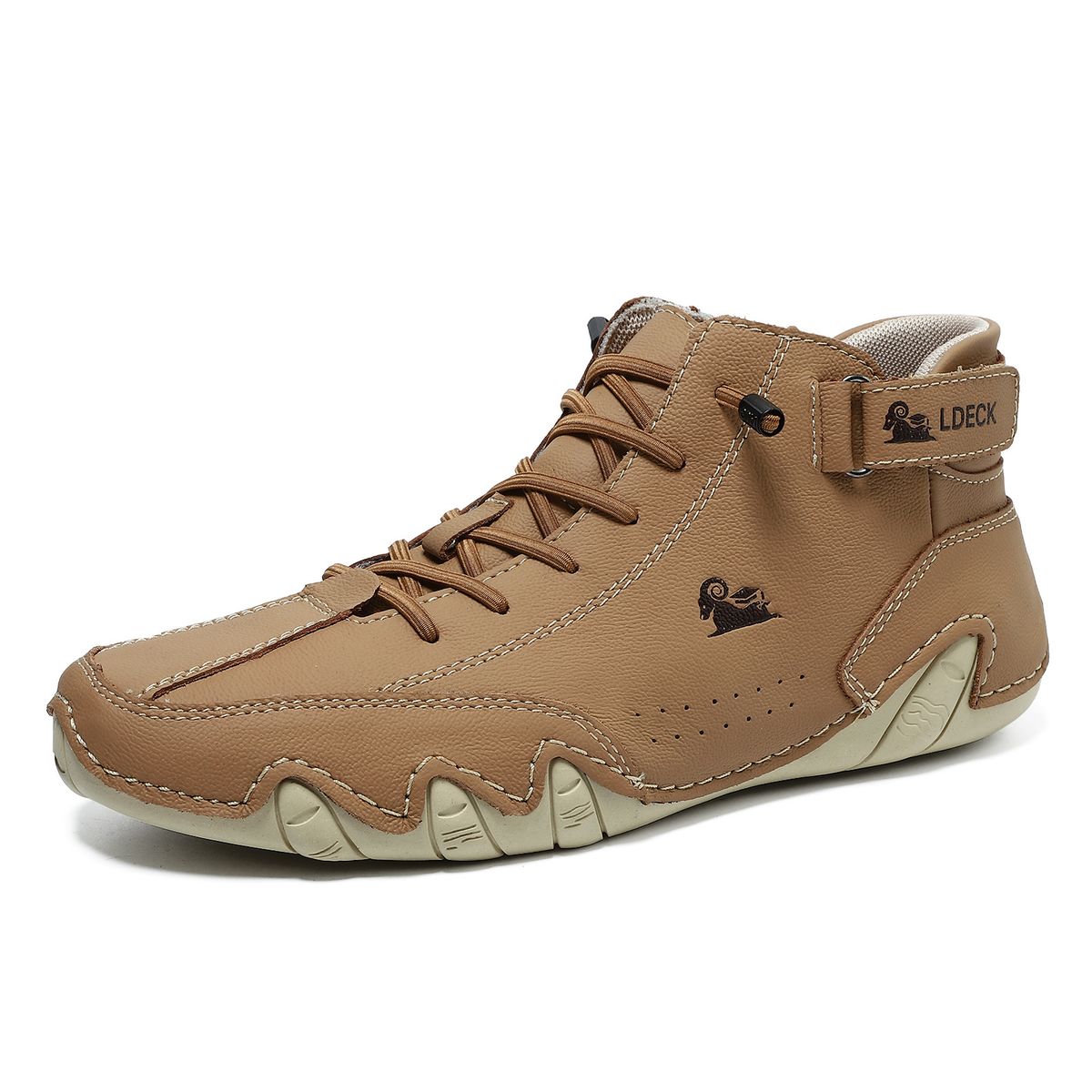 European Warm Series Top Layer Cowhide High-top Martin Cotton Shoes Octopus Autumn Winter Fleece-lined Unisex Outdoor Ankle Boots_viptrois.com