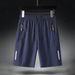 Men's Clothing Summer Ultra Thin Ice Silk Men's Shorts Trend Sports Quick Drying Zipper Loose Casual Running Ice Silk Pants 2023_viptrois.com