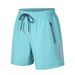 Men's Quick Drying Loose Fitting Sports Casual Shorts European Size Thin Ice Silk Five Point Length Beach Pants_viptrois.com