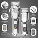 Professional Clipper Men, Hair Cutting Machine With LCD Display, Powerful Electric Finish For Barber Shop And Beard_viptrois.com