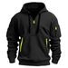 Men's Clothing Spring And Autumn Sweatshirt Hoodie Zipper Multi Pocket Pullover Sports Casual Sweatshirt_viptrois.com