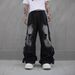 Men's Clothing Vibe Street Hip Hop Overalls Hip Hop Jeans Straight Wasteland High Street Multi Pocket Mopping Pants_viptrois.com