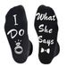 Cotton couple ring socks Mid-tube socks for engagement wedding gifts for the bride and groom_viptrois.com