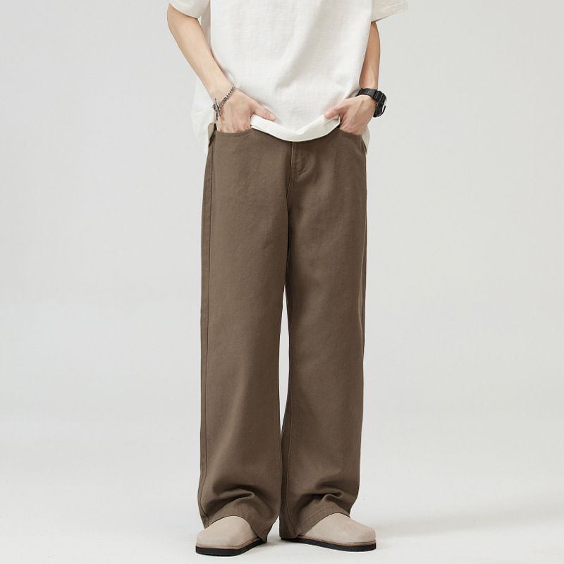 Men's Clothing Baggy Jeans Maillard Jeans Men And Women Casual Loose Straight Wide Leg Pants_viptrois.com