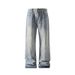 American Retro Lightning Pattern Flared Jeans For Men, Autumn Winter Trendy Brand, Stylish And Slimming, Plus Size,_viptrois.com