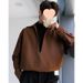 Loom Loom Trendy Men's Long Sleeve Sicilian Patchwork Autumn Sweatshirt Shirt Top Light Brown Black Custom European And American_viptrois.com