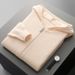 Pure Spring And Autumn New Men's 100% Pure Wool Jacket Hooded Thickened Sweater Business Casual Zipper Knitted Cardigan_viptrois.com
