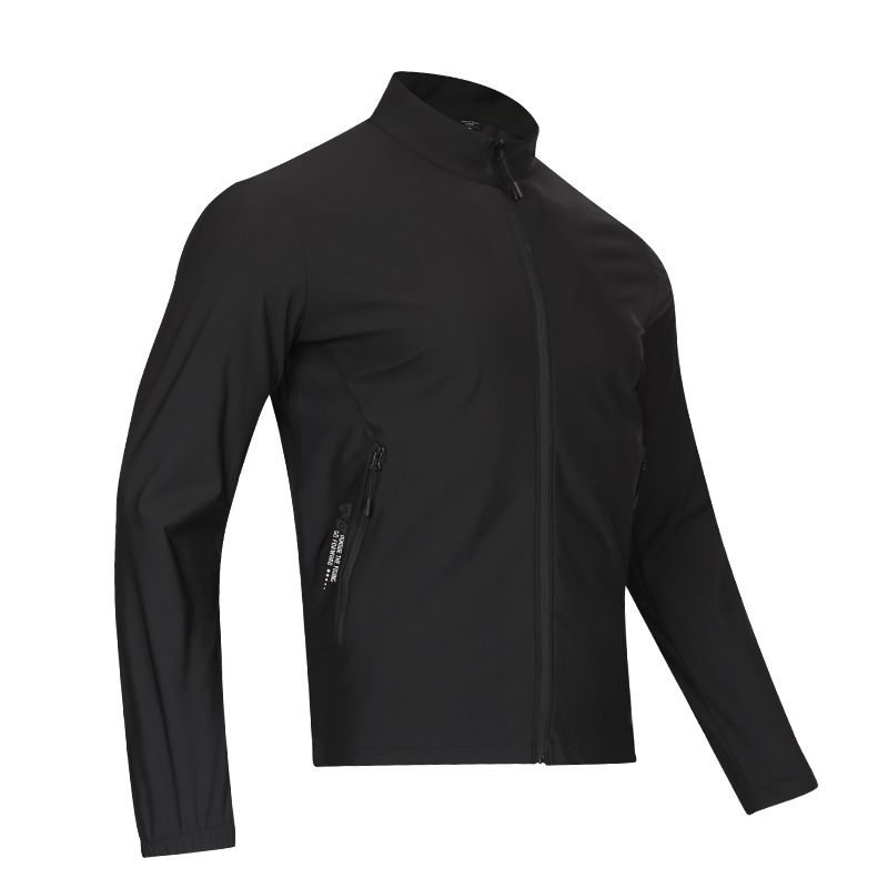 Ice spring and summer breathable outdoor men and women trend leisure group fitness ice silk skin windbreaker long sleeve jacket thin section_viptrois.com