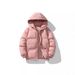 Pure Winter New Down Jacket Men, Loose Casual Hooded Puffer Jacket, Thickened Warm Cotton Coat For Men_viptrois.com